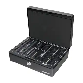 Netto Marken-Discount HMF 208-02 Geldkassette mit Münzzählbrett, 25 x 18 x 9 cm, Schwarz Angebot