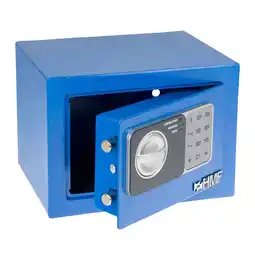 Netto Marken-Discount HMF Möbeltresor 46126 Elektronikschloss, 23 x 17 x 17 cm, Blau Angebot