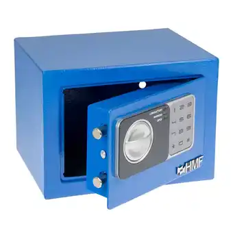 Netto Marken-Discount HMF Möbeltresor 46126 Elektronikschloss, 23 x 17 x 17 cm, Blau Angebot