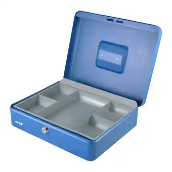 Netto Marken-Discount HMF 10130-05 Geldkassette mit Münzeinsatz, 30 x 24 x 9 cm, Blau Angebot