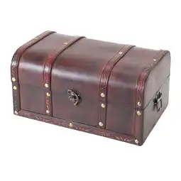 Netto Marken-Discount HMF 6406-130 Schatztruhe aus Holz, 30 x 20 x 15 cm, Portugal Angebot
