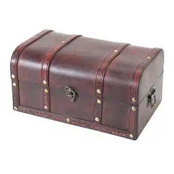 Netto Marken-Discount HMF 6406-130 Schatztruhe aus Holz, 30 x 20 x 15 cm, Portugal Angebot
