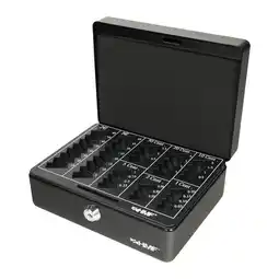 Netto Marken-Discount HMF 308-02 Geldkassette mit Münzzählbrett, 20 x 16 x 9 cm, Schwarz Angebot