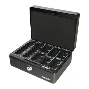 Netto Marken-Discount HMF 308-02 Geldkassette mit Münzzählbrett, 20 x 16 x 9 cm, Schwarz Angebot