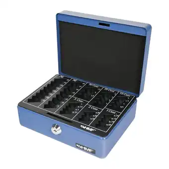 Netto Marken-Discount HMF 308-05 Geldkassette mit Münzzählbrett, 20 x 16 x 9 cm, Blau Angebot