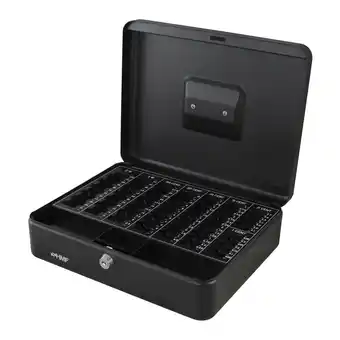 Netto Marken-Discount HMF 108-02 Geldkassette mit Münzzählbrett, 30 x 24 x 9 cm, Schwarz Angebot