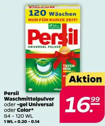 NETTO Persil waschmittelpulver oder -gel universal oder color Angebot