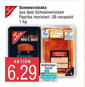 Marktkauf Gut & Günstig Sommersteaks 1kg Angebot