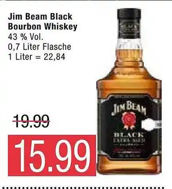 Marktkauf Jim Beam Black Bourbon Whiskey 0,7L Angebot