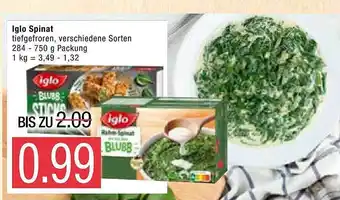 Marktkauf Iglo Spinat 284-750g Angebot