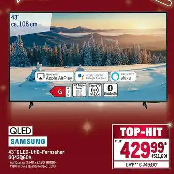 METRO Samsung qled-uhd-fernseher Angebot