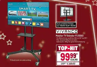 METRO Vivanco mobiler tv ständer fs 8060 Angebot