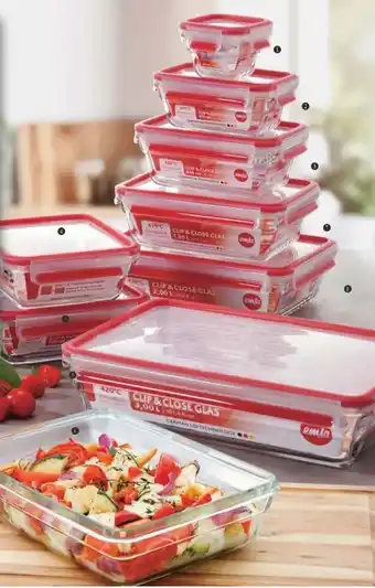 Handelshof emsa Glasdosenfrischhalte-Set Clip & Close Angebot