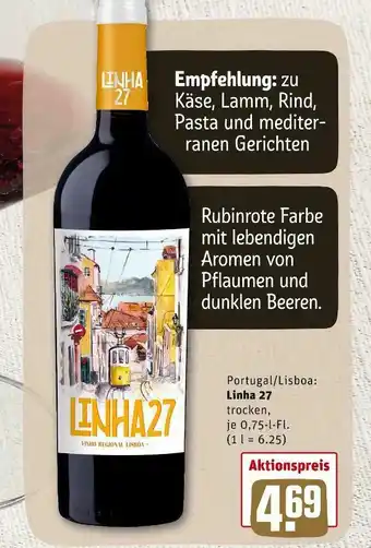 REWE Linha 27 rotwein Angebot