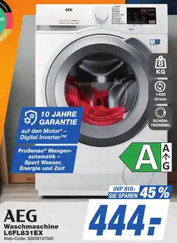 K+B Expert AEG Waschmaschine L6FL831EX Angebot