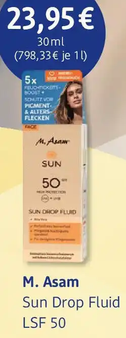 dm drogerie M. Asam Sun Drop Fluid LSF 50 Angebot