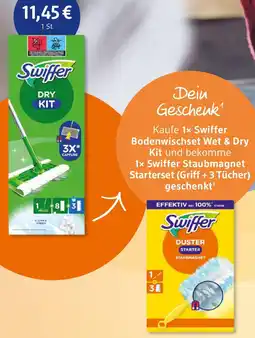 dm drogerie Swiffer Bodenwischset Wet & Dry Kit Angebot