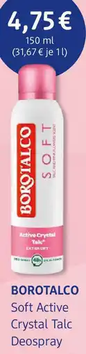 dm drogerie BOROTALCO Soft Active Crystal Talc Deospray Angebot