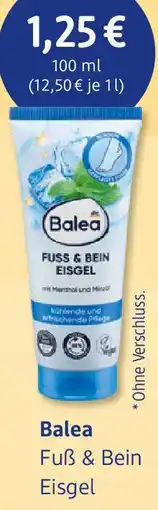 dm drogerie Balea Fuẞ & Bein Eisgel Angebot