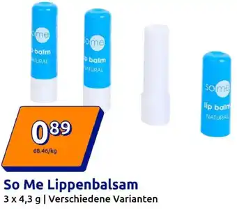 Action So Me Lippenbalsam Angebot