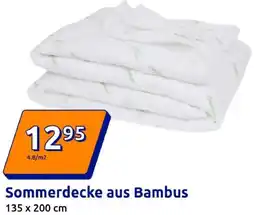 Action Sommerdecke aus Bambus Angebot