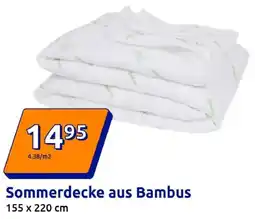 Action Sommerdecke aus Bambus Angebot