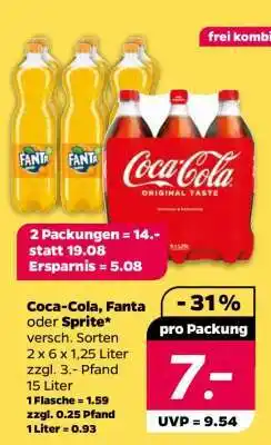 NETTO Coca-Cola, Fanta oder Sprite Angebot