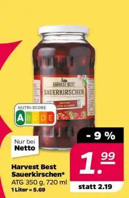 NETTO HARVEST BEST Sauerkirschen Angebot