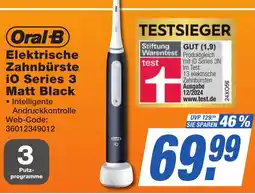 K+B Expert Oral-B Elektrische Zahnbürste iO Series 3 Matt Black Angebot