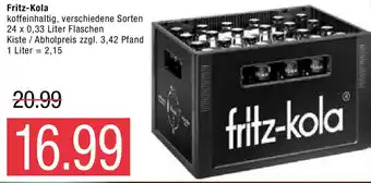 Marktkauf Fritz Kola 24x0,33L Angebot