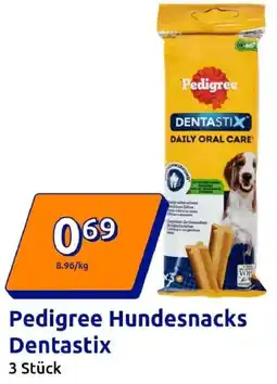 Action Pedigree Hundesnacks Dentastix Angebot