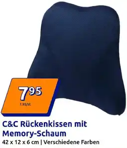 Action C&C Rückenkissen mit Memory-Schaum Angebot