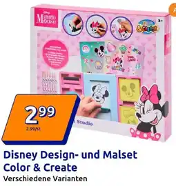 Action Disney Design- und Malset Color & Create Angebot