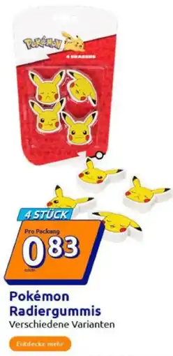 Action Pokémon Radiergummis Angebot