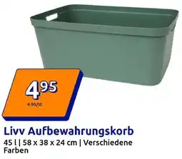 Action Livv Aufbewahrungskorb Angebot
