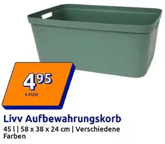 Action Livv Aufbewahrungskorb Angebot