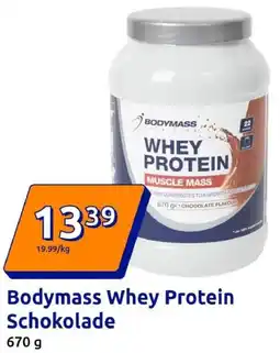 Action Bodymass Whey Protein Schokolade Angebot
