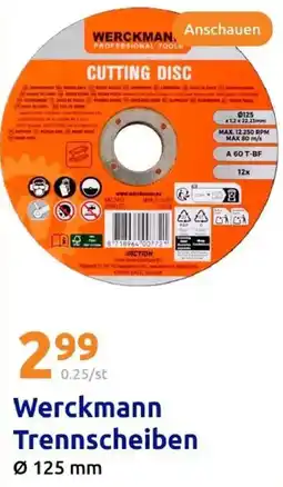 Action Werckmann Trennscheiben Angebot