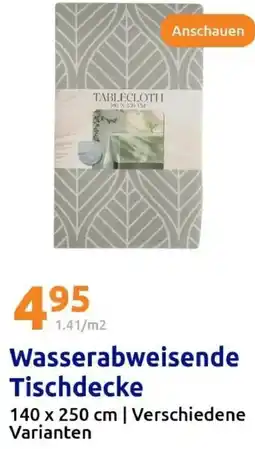 Action Wasserabweisende Tischdecke Angebot
