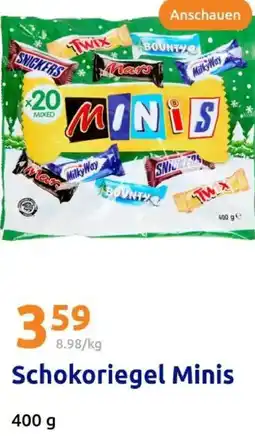 Action Schokoriegel Minis Angebot