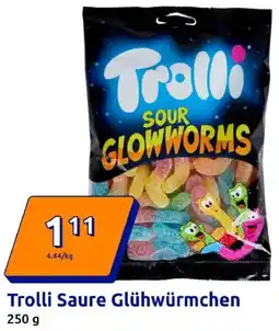 Action Trolli Saure Glühwürmchen Angebot