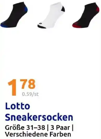 Action Lotto Sneakersocken Angebot