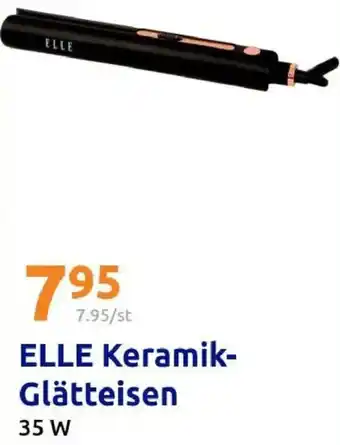 Action ELLE Keramik Glätteisen Angebot