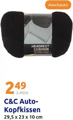 Action C&C Auto Kopfkissen Angebot