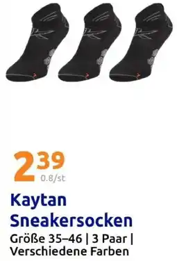 Action Kaytan Sneakersocken Angebot