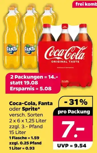 NETTO Coca-cola coca-cola, fanta oder sprite Angebot