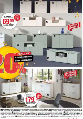 Hofmeister Kommodenserie Angebot
