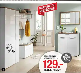 Hofmeister Garderobenprogramm Angebot