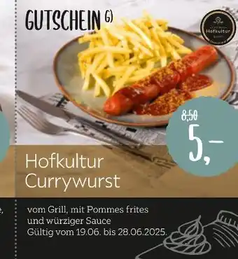 XXXLutz Hofkultur currywurst Angebot