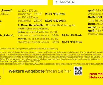 XXXLutz Novel reisekoffer Angebot